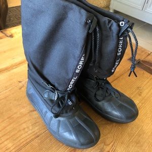 Sorel Kaufman Tall Insulated Women’s Snow Boots Waterproof Rubber Shell Size 5